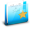 Folder Documents V And J Blue Icon 32x32 png